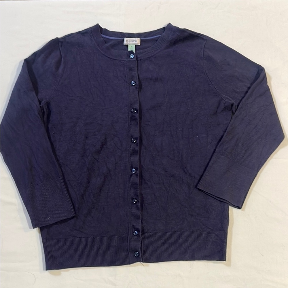 Susina Blue Cardigan Sweater